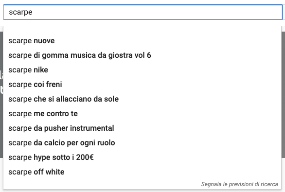 Ricerca Youtube